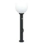 pullertlampe med sensor og stikkontakt 80 cm sort IP44