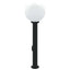 pullertlampe med sensor og stikkontakt 80 cm sort IP44