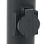 pullertlampe med sensor og stikkontakt 80 cm sort IP44