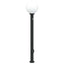 pullertlampe med sensor og stikkontakt 120 cm sort IP44