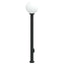 pullertlampe med sensor og stikkontakt 120 cm sort IP44