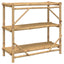 reol med 3 hylder 100x40x90 cm bambus