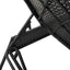 liggestole 2 stk. med hynder polyrattan sort