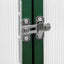 drivhus med fundamentramme 334x169x195 cm aluminium grøn