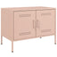 tv-borde 2 stk. 68x39x50,5 cm stål lyserød
