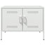 tv-borde 2 stk. 68x39x50,5 cm stål hvid