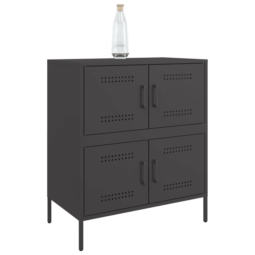 skænk 68x39x79 cm stål sort