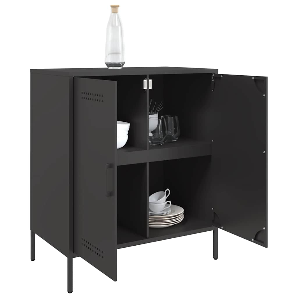 skænk 68x39x79 cm stål sort