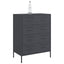 skab 68x39x89 cm stål antracitgrå