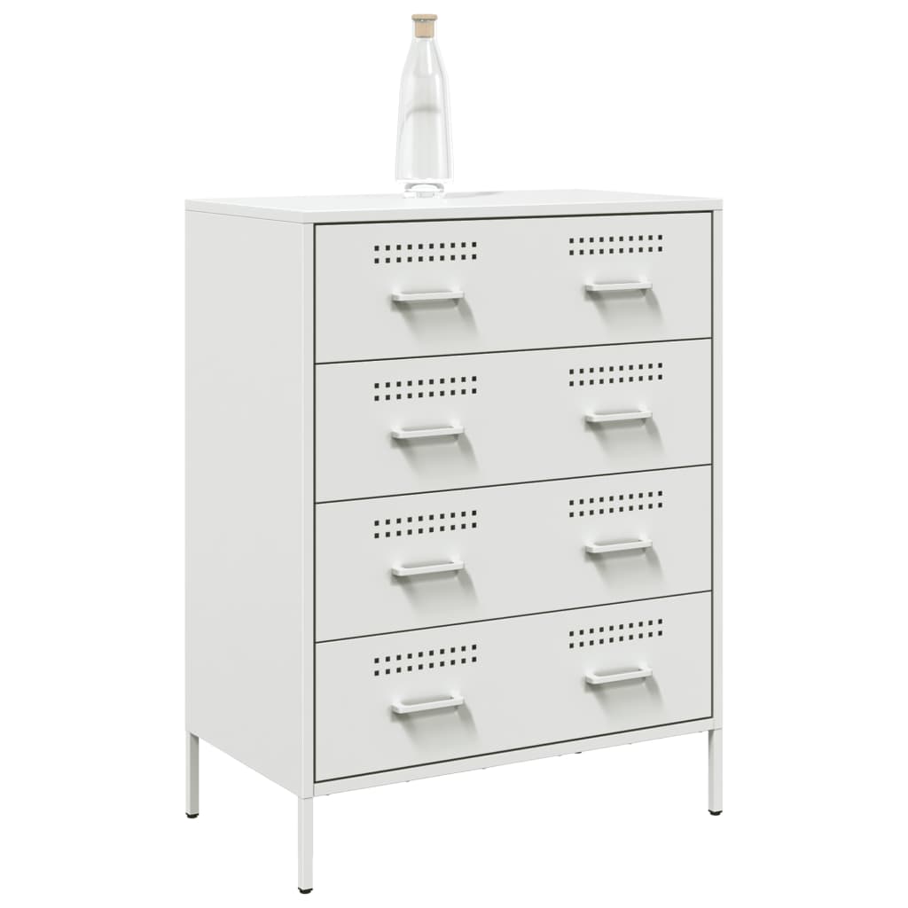 skab 68x39x89 cm stål hvid