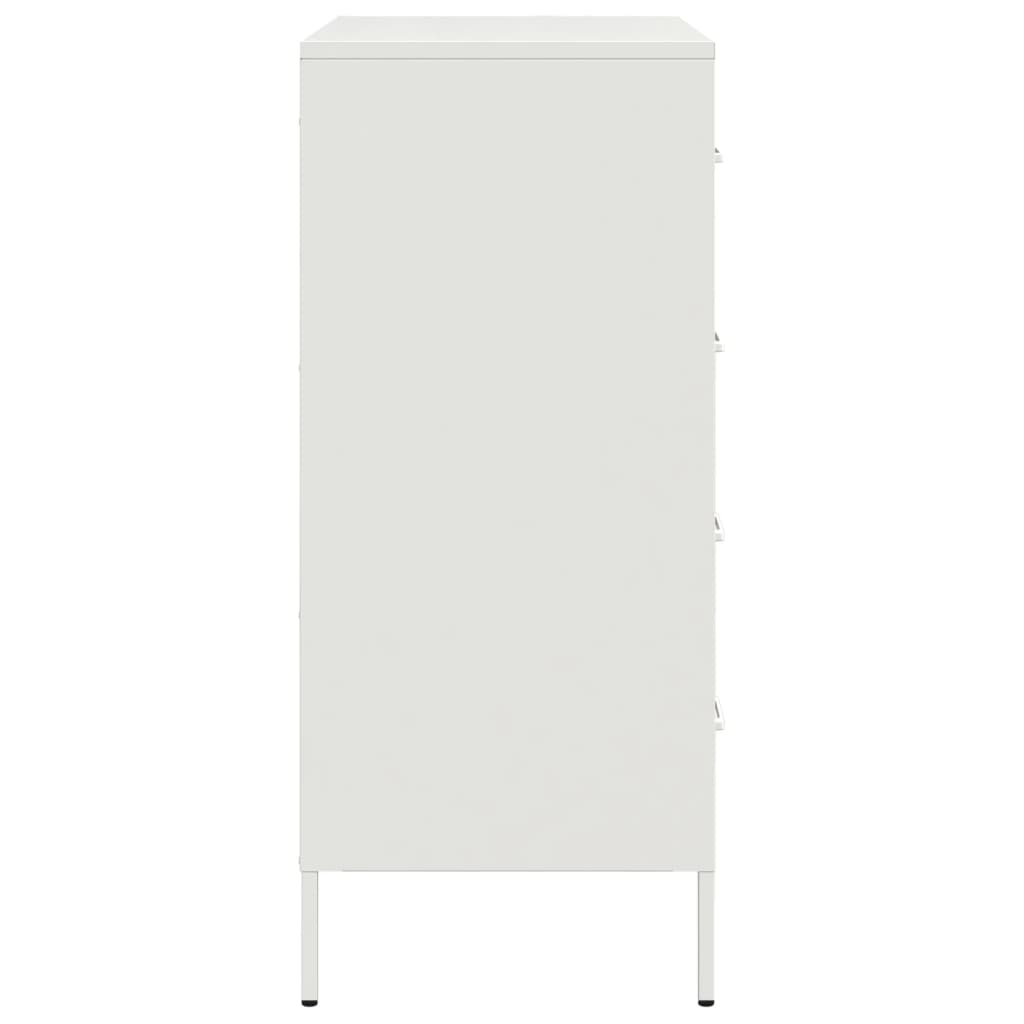 skab 68x39x89 cm stål hvid