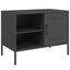tv-borde 2 stk. 68x39x50,5 cm stål sort