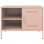 tv-bord 68x39x50,5 cm stål lyserød