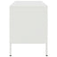 tv-bord 68x39x50,5 cm stål hvid