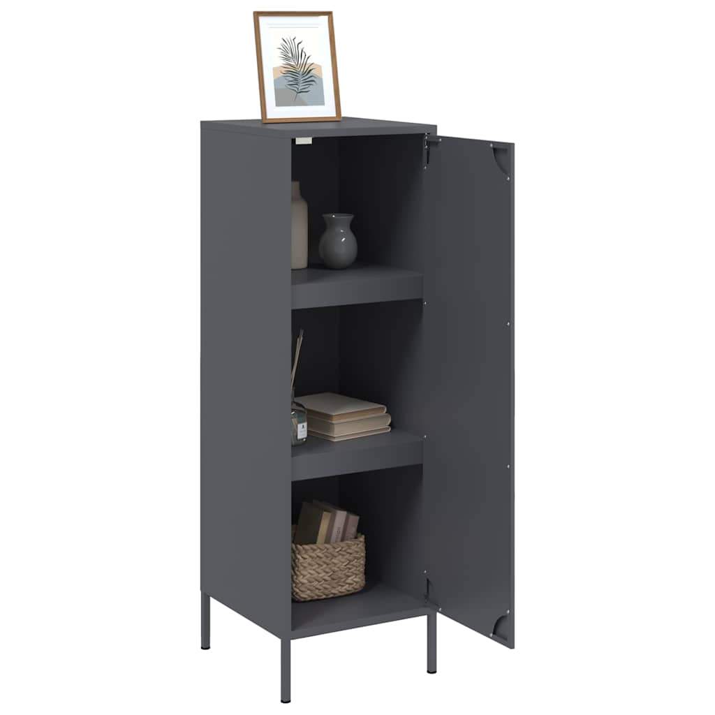 skab 36x39x113 cm stål antracitgrå