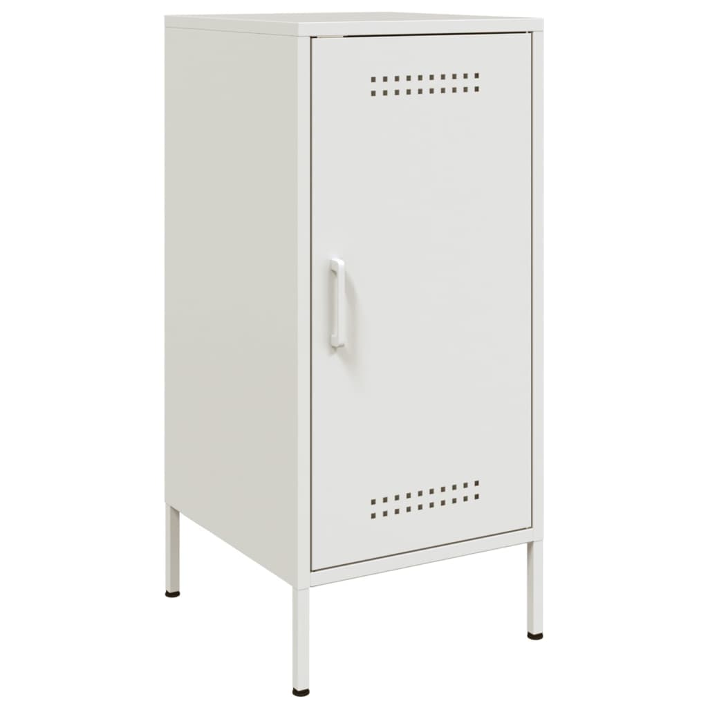 skabe 2 stk. 36x39x79 cm stål hvid
