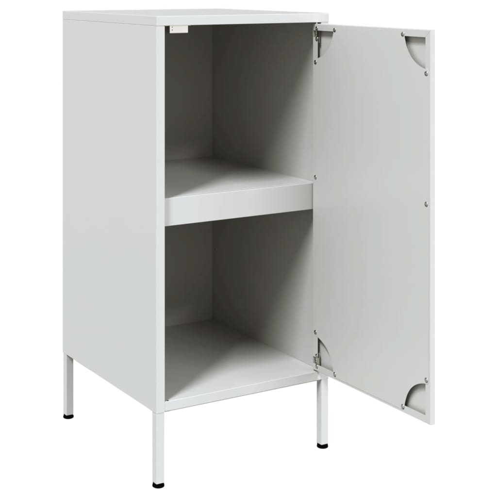 skabe 2 stk. 36x39x79 cm stål hvid
