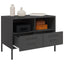 tv-borde 2 stk. 68x39x50,5 cm stål sort
