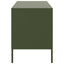 tv-bord 68x39x50,5 cm stål olivengrøn