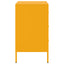 sengebord 36x39x68 cm stål sennepsgul