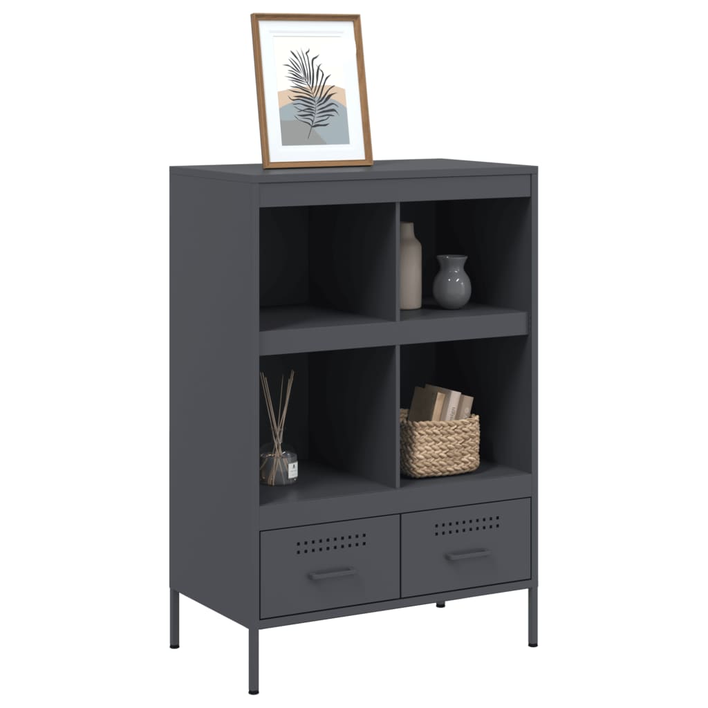 skab 68x39x101,5 cm stål antracitgrå