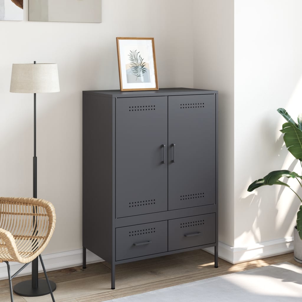 skab 68x39x101,5 cm stål antracitgrå