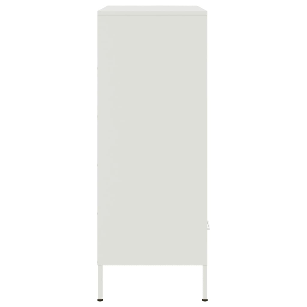 skab 68x39x101,5 cm stål hvid