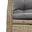 spisebordssæt til haven 9 dele med hynder polyrattan beige