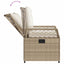 spisebordssæt til haven 9 dele med hynder polyrattan beige