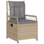 spisebordssæt til haven 7 dele med hynder polyrattan beige