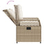 spisebordssæt til haven 5 dele med hynder polyrattan beige