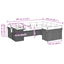 sofasæt til haven 10 dele med hynder polyrattan beige