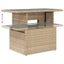 sofasæt til haven 7 dele med hynder polyrattan beige