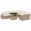 sofasæt til haven 10 dele med hynder polyrattan beige