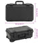 transportabel flightcase 55x35x22,5 cm PP sort