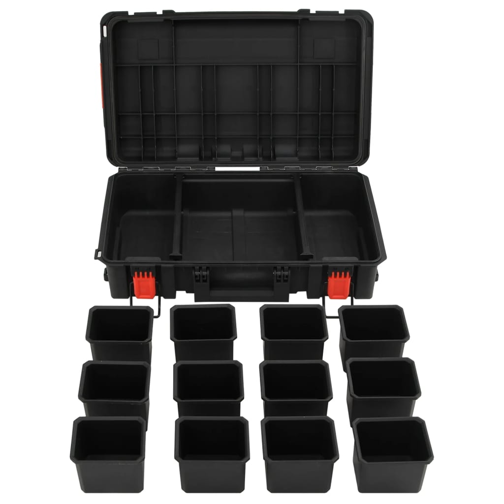 transportabel flightcase 56,5x34x16 cm PP sort