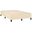 kontinentalseng med madras 120x190 cm stof cremefarvet