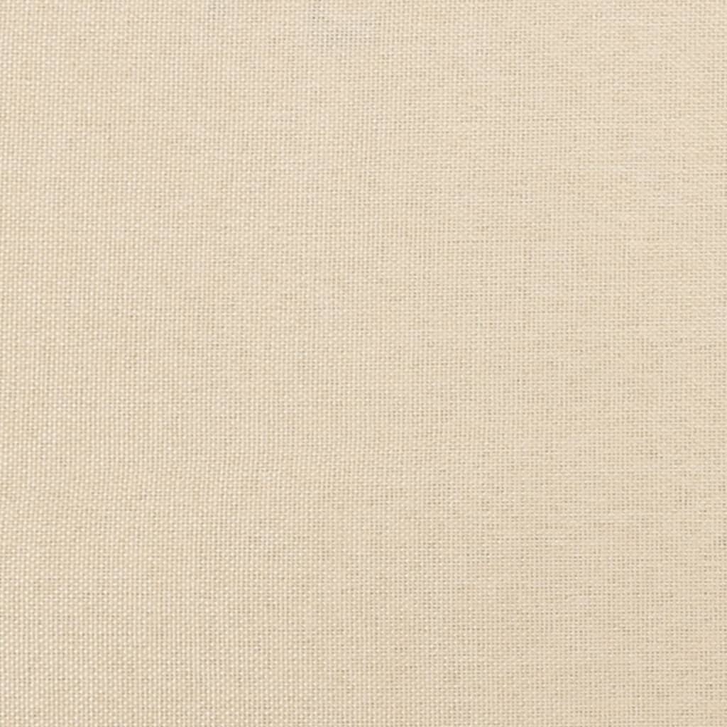 kontinentalseng med madras 120x190 cm stof cremefarvet