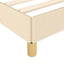 sengeramme uden madras 120x190 cm stof cremefarvet