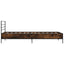 sengeramme 90x200 cm konstrueret træ og metal røget eg