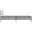 sengeramme 90x200 cm konstrueret træ og metal grå sonoma-eg