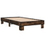 sengeramme 100x200 cm konstrueret træ og metal røget eg