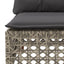 sofasæt til haven 9 dele med hynder polyrattan grå