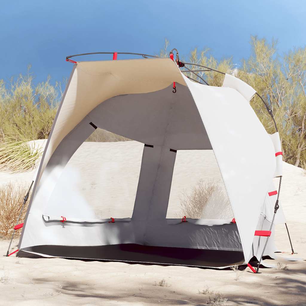 2-personers campingtelt vandtæt quick-release grå billede