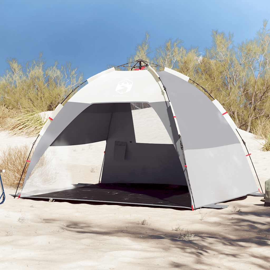 2-personers campingtelt vandtæt quick-release grå billede