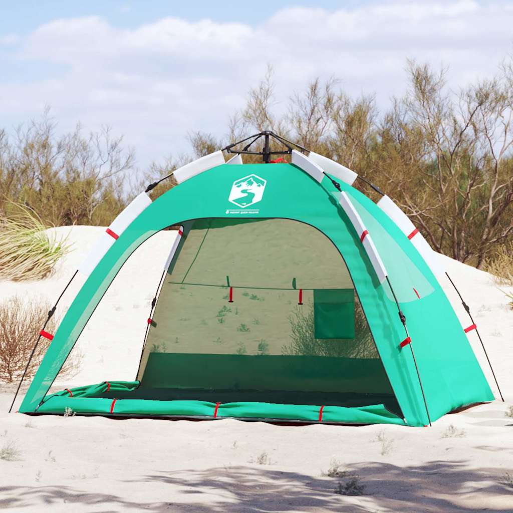 2-personers campingtelt vandtæt quick-release grøn billede