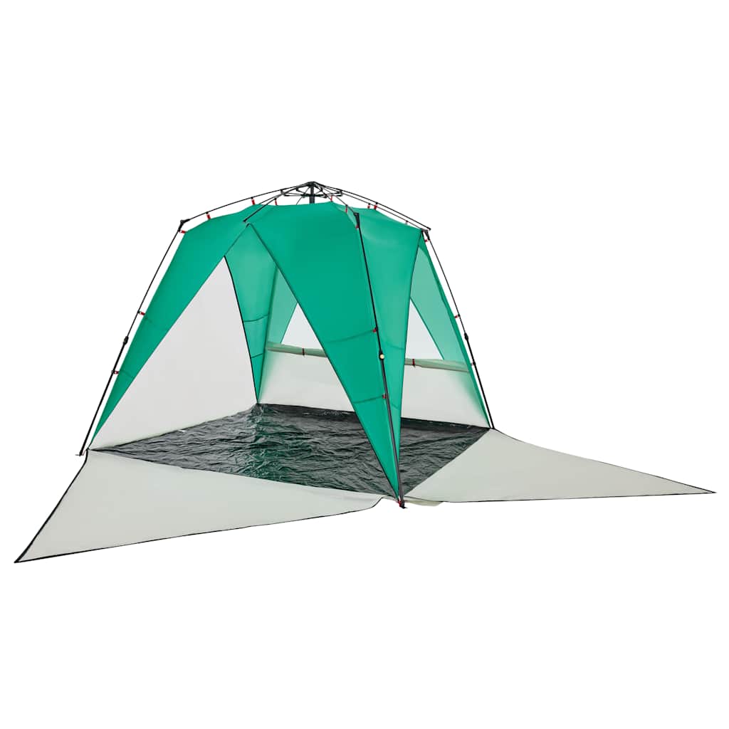 4-personers campingtelt vandtæt quick-release grøn