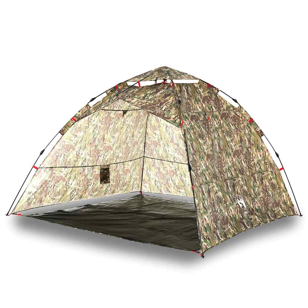 4-personers fisketelt quick-release camouflage