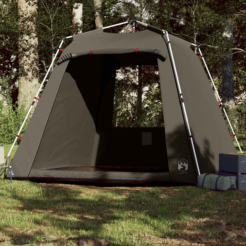 4-personers fisketelt quick release brun billede