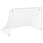 fodboldmål hvid 122x81x81 cm stål